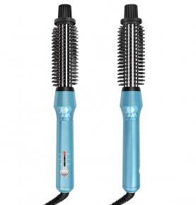 Newest Electric Hair Curler And Straightener 3 In 1 PTC Heated Curling Iron Brush