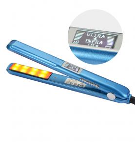 New Fashion Custom Logo Flat Iron Infrared Best Professional Hair Care Treatment Cold Ultrasonic Hair Straightener