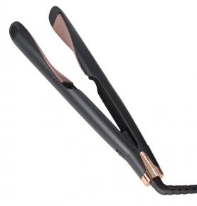 Ceramic Tourmaline Twisted Plates LCD Display Adjustable Temp 2 in 1 Hair Straightener and Curler for Straight Curly Beach Wave Hair Styling